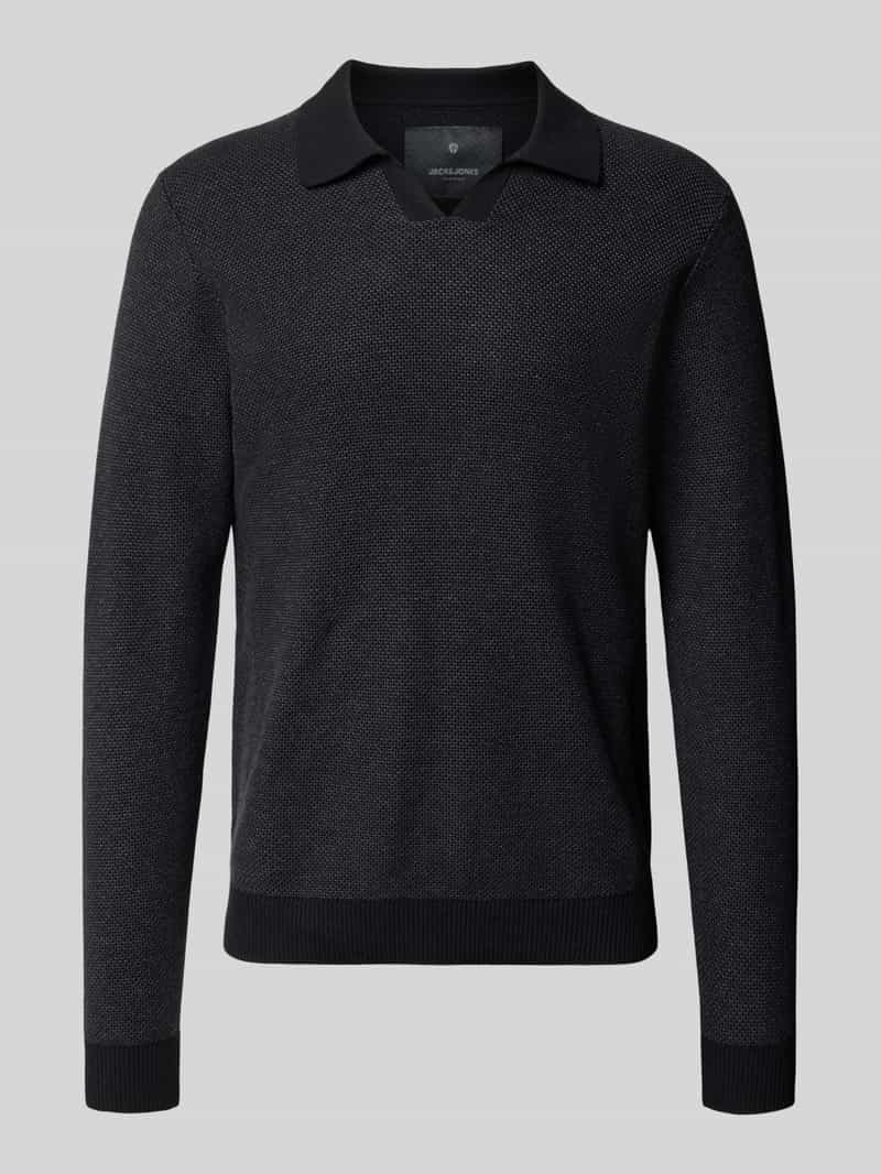 Jack & Jones Premium Gebreide pullover met ribboorden model 'EASTON'