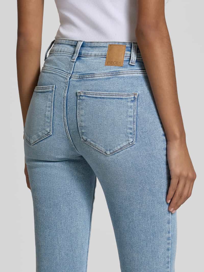 Pieces Skinny fit jeans van katoenmix model 'DANA'