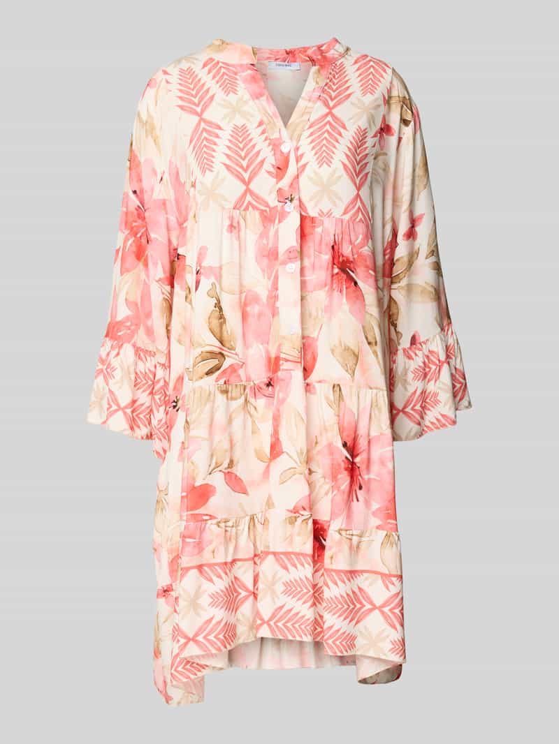 ZABAIONE Mini-jurk van viscose in laagjeslook