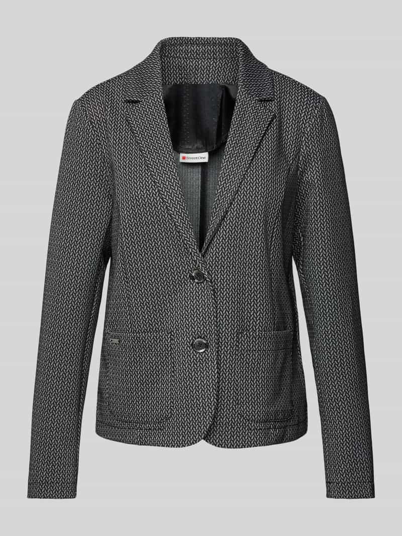 Street One Blazer met reverskraag