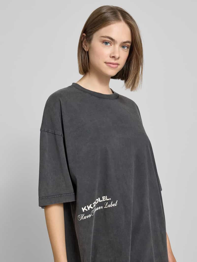 Karo Kauer Oversized T-shirt met labelprint