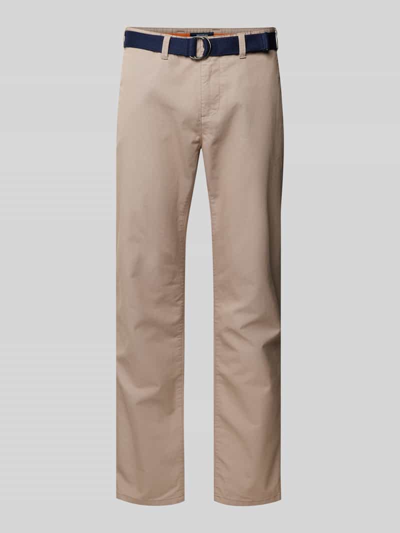 MCNEAL Slim fit chino met riem