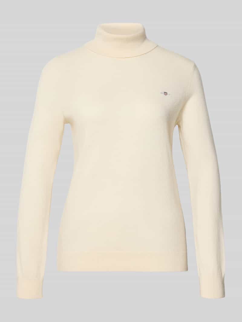 Gant Regular fit coltrui van wolmix model 'Extrafine'