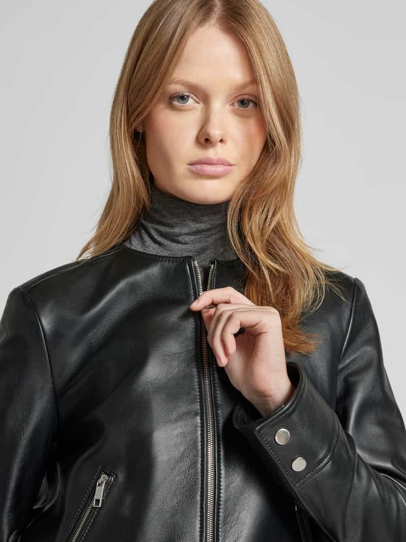 Boss Leren jack van echt leer model 'Sadenita'