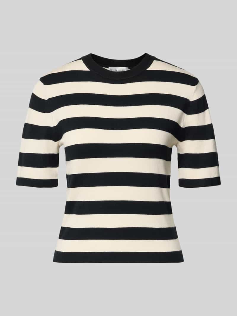 GUIDO MARIA KRETSCHMER WOMAN Gebreid shirt van viscosemix met ronde hals