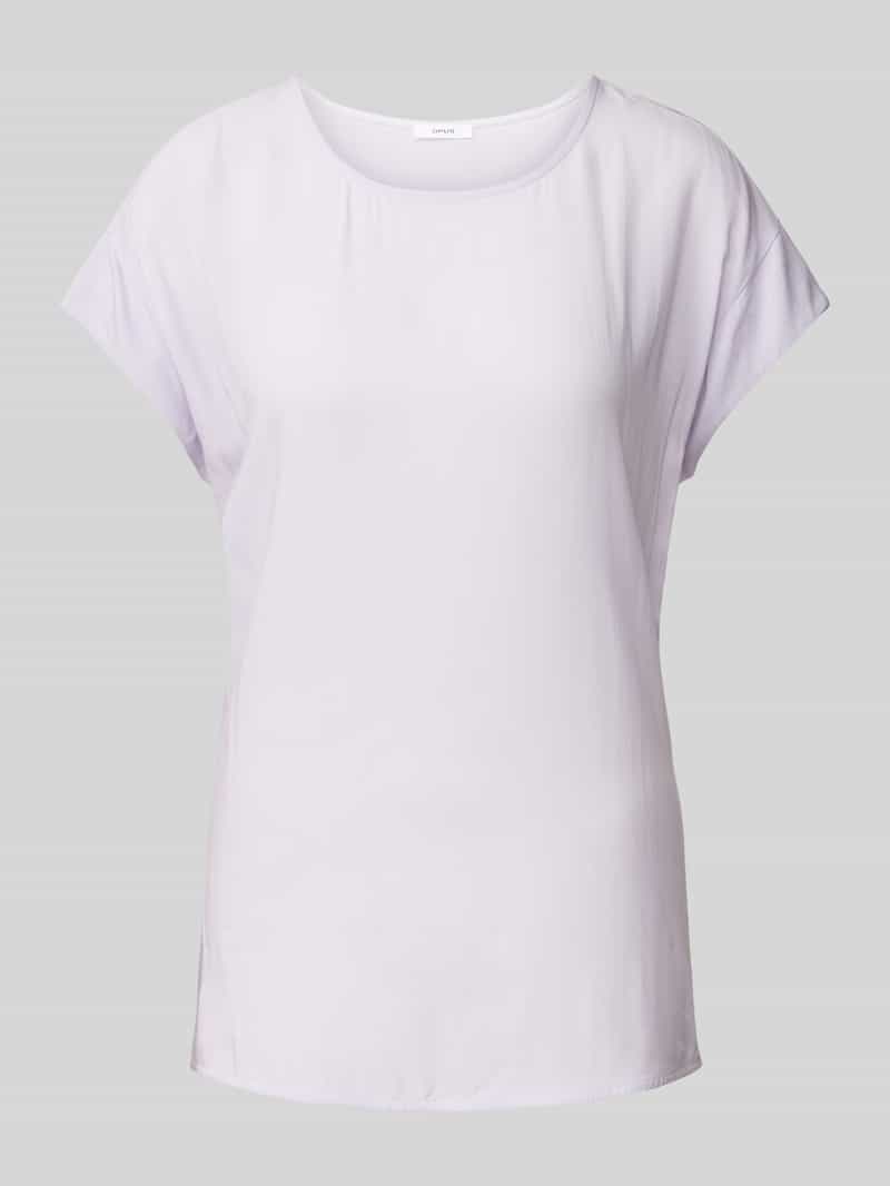 Opus T-shirt van viscose in effen design model 'Skita soft'
