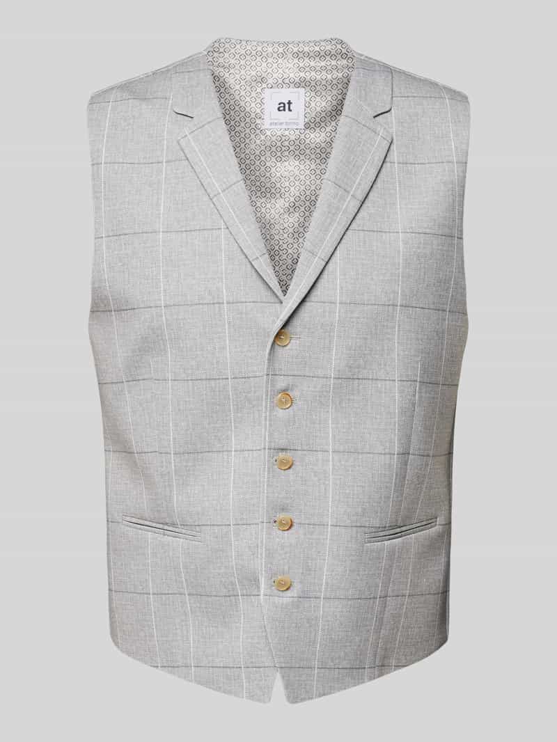 ATELIER TORINO Gilet met paspelzakken