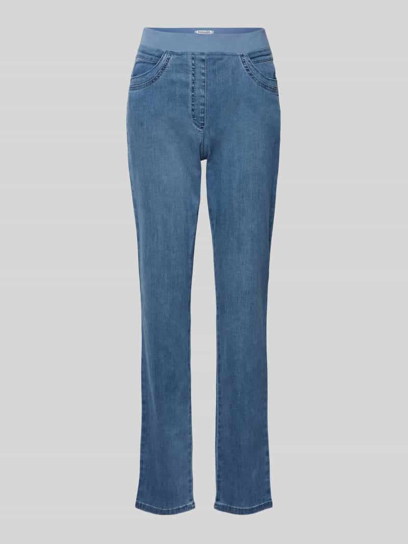 Raphaela By Brax Stoffen broek met elastische band model 'Pamina'