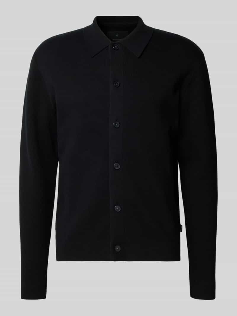 Jack & Jones Premium Gebreid jack met kentkraag model 'MILANO'