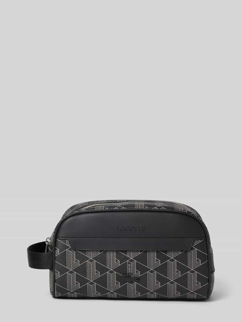 Lacoste Toilettas met labeldetail