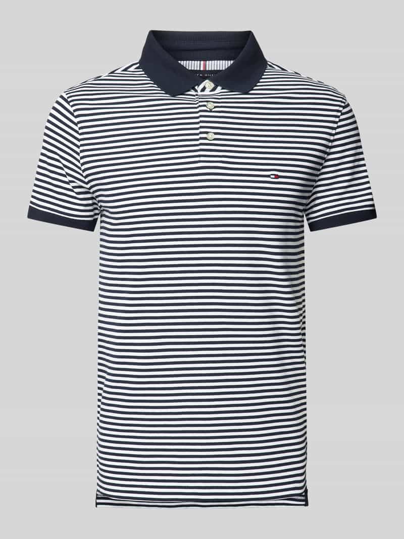 Tommy Hilfiger Slim fit poloshirt met logostitching model '1985'
