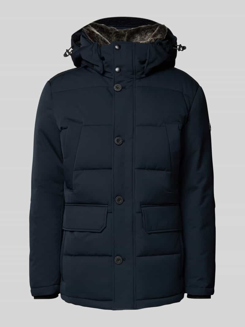 Strellson Regular fit gewatteerd jack met capuchon model 'PIAZZA'