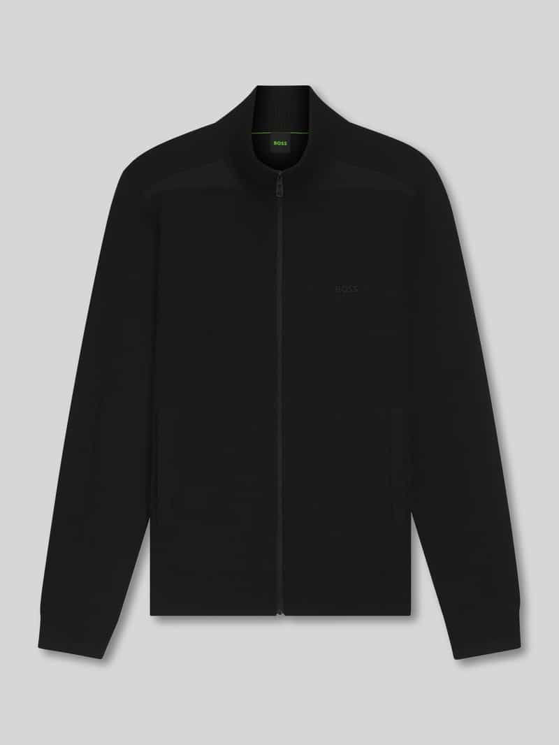 BOSS Green Regular fit sweatjack van viscosemix model 'KN_LEAGUE FZ'