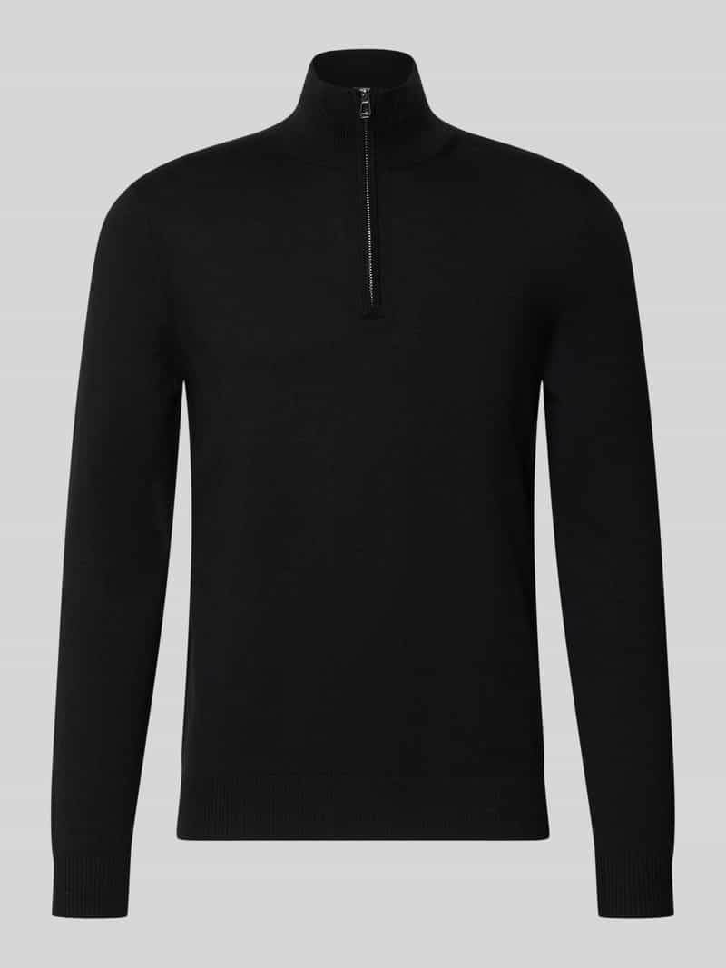 modern fit schipperstrui van pure scheerwol model 'Dario'