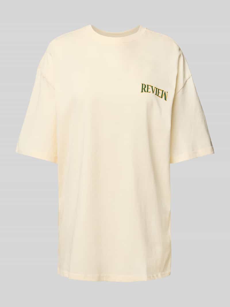 Oversized T-shirt met labelprint