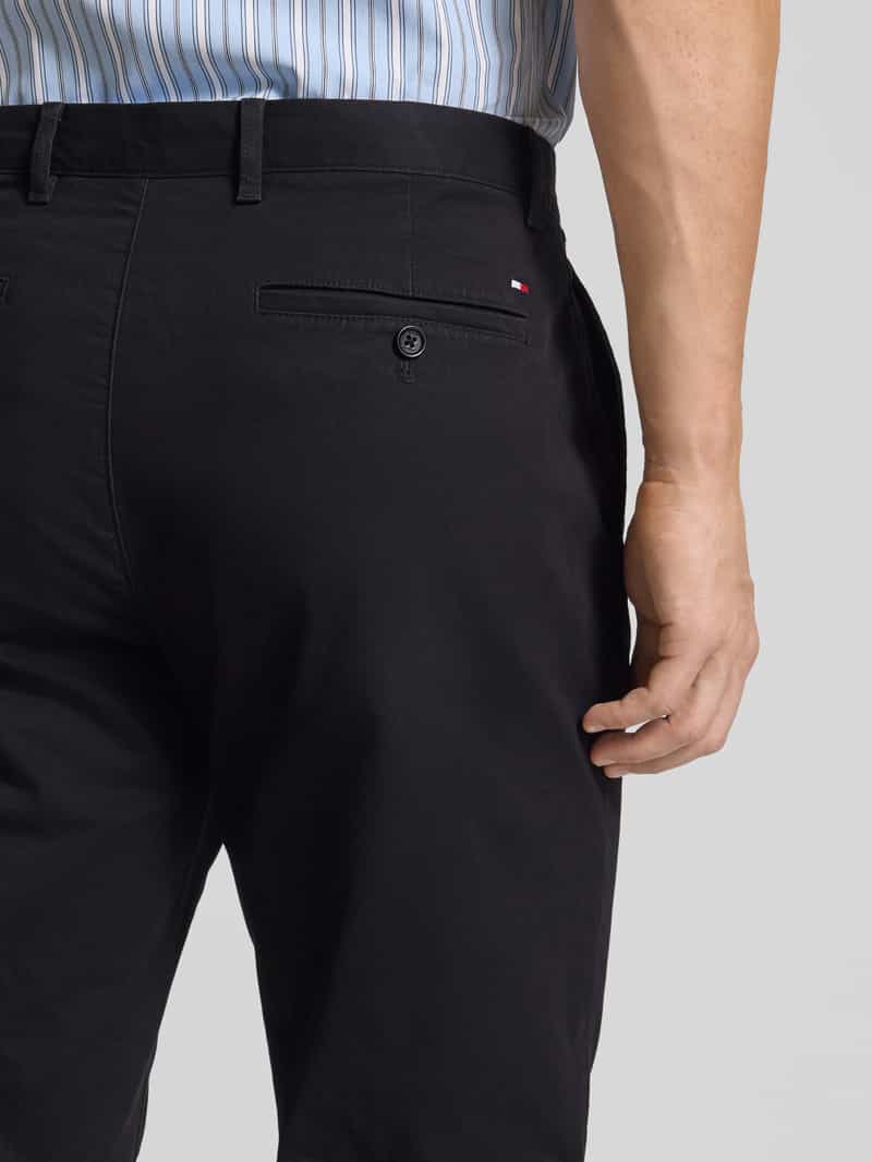 Tommy Hilfiger Relaxed fit broek van katoenmix