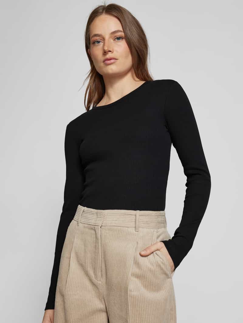 Vero Moda Slim fit shirt met lange mouwen met katoen model 'CHLOE'