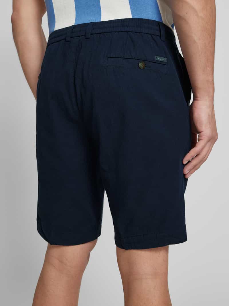 Bugatti Slim fit korte broek met tunnelkoord