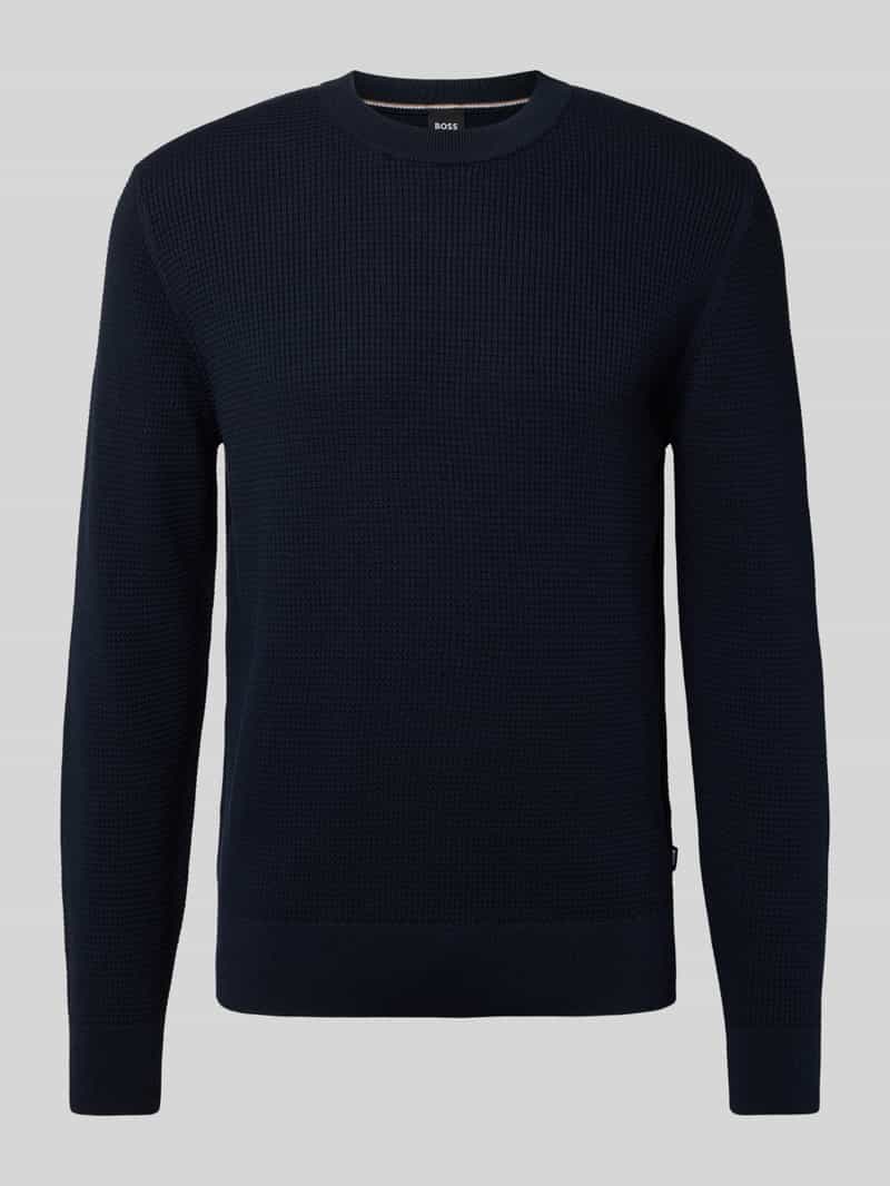 Boss Regular fit pullover van puur katoen model 'H-HIBRIDO'