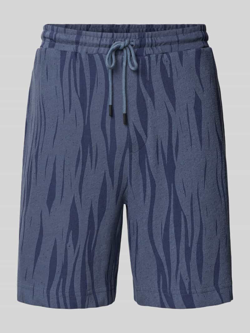 Korte loose fit broek met elastische band