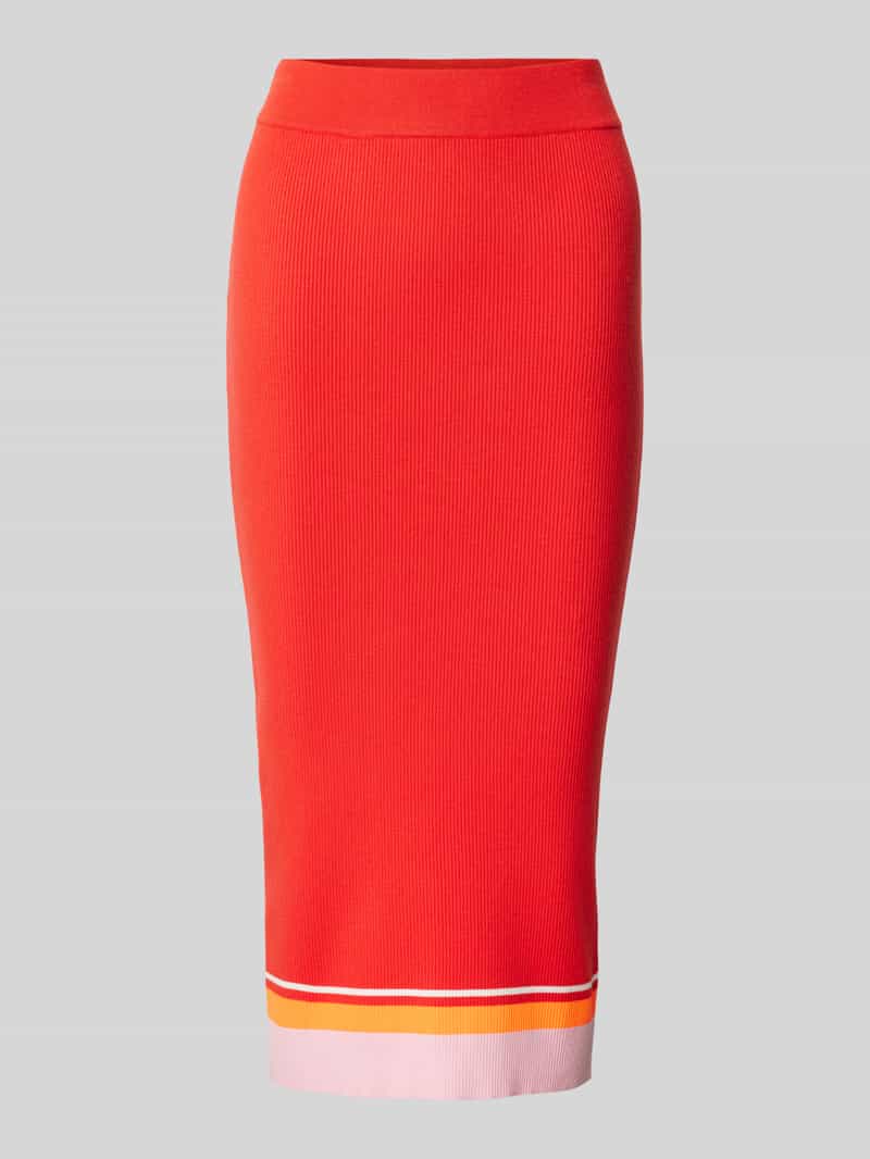 Essentiel Antwerp Midirok met structuurmotief model 'Hashion'