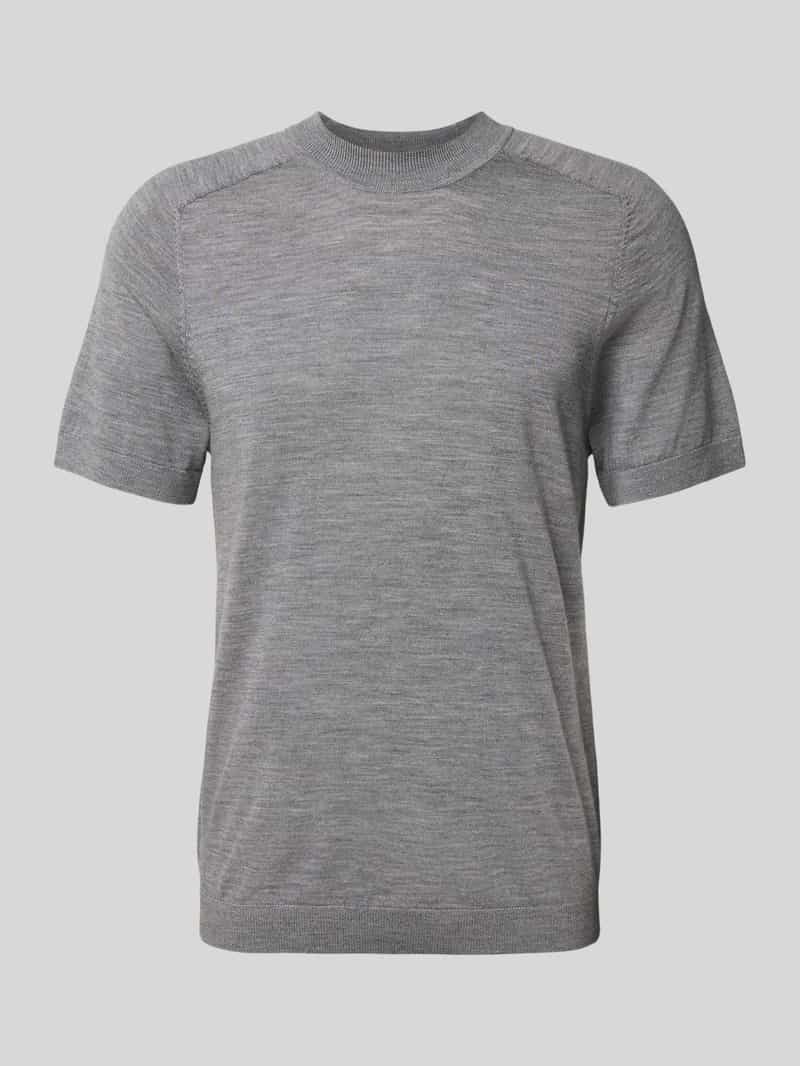 Selected Homme Regular fit T-shirt van zuivere wol