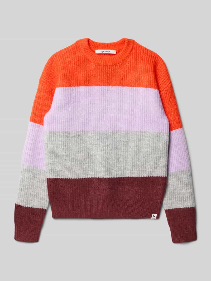 Garcia Gebreide pullover in colour-blocking-design