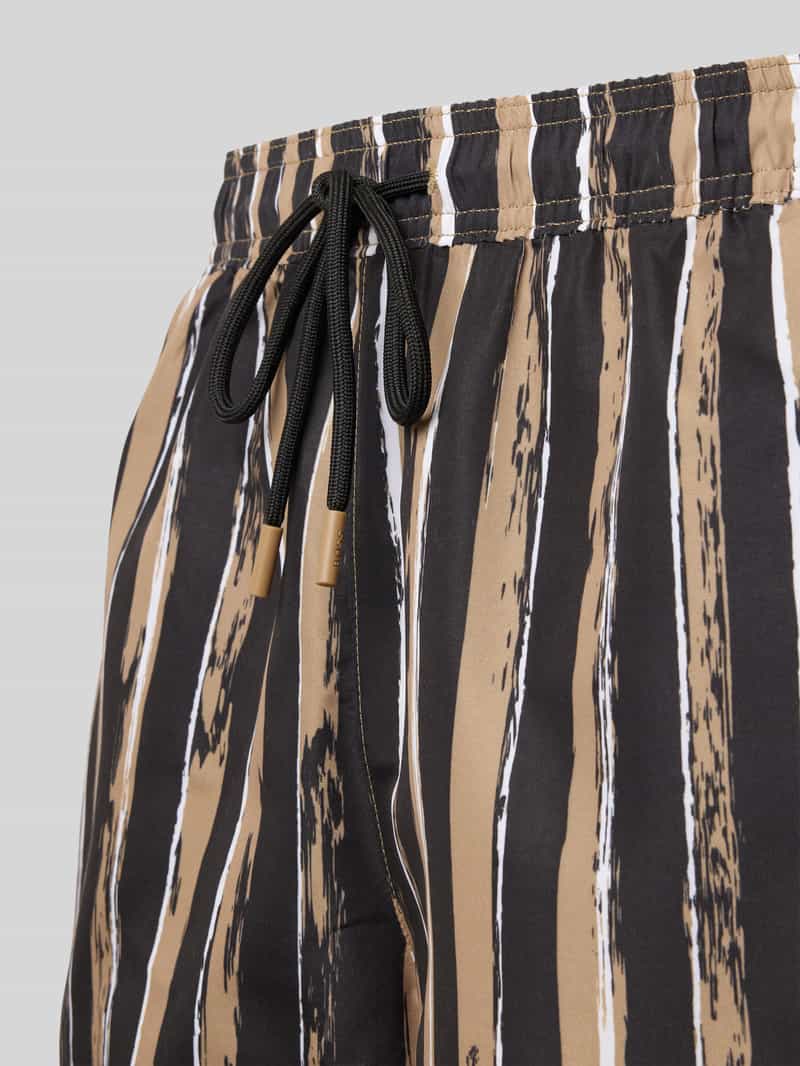Boss Regular fit zwembroek met mesh-inzet