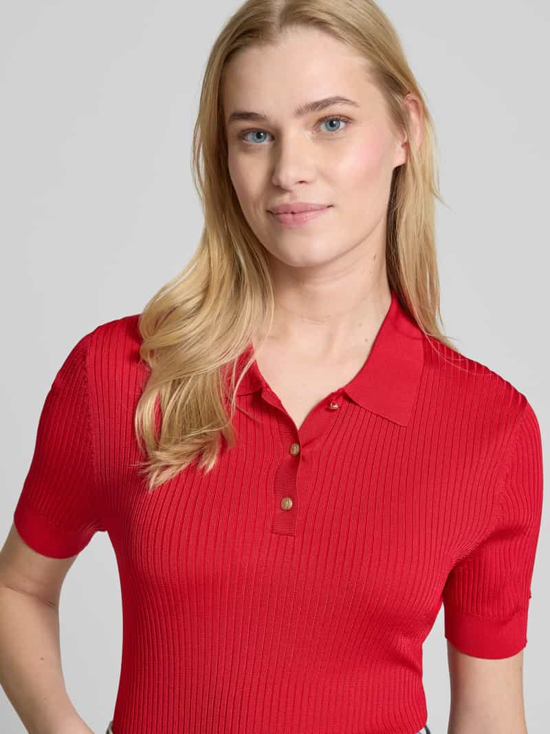 Tommy Hilfiger Slim fit poloshirt van viscosemix