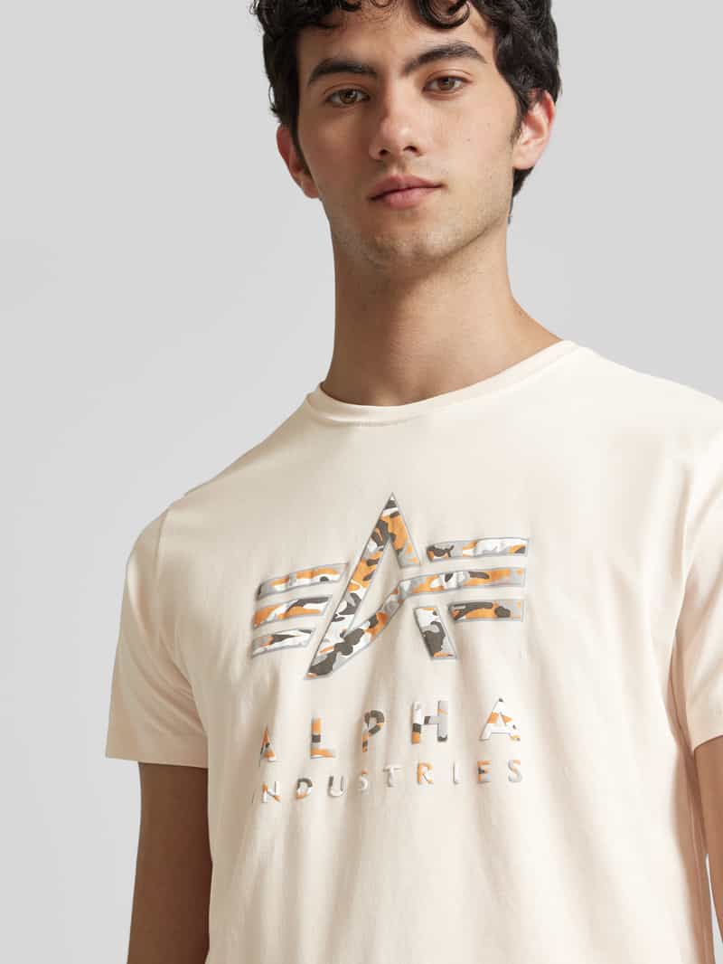alpha industries T-shirt met labelprint
