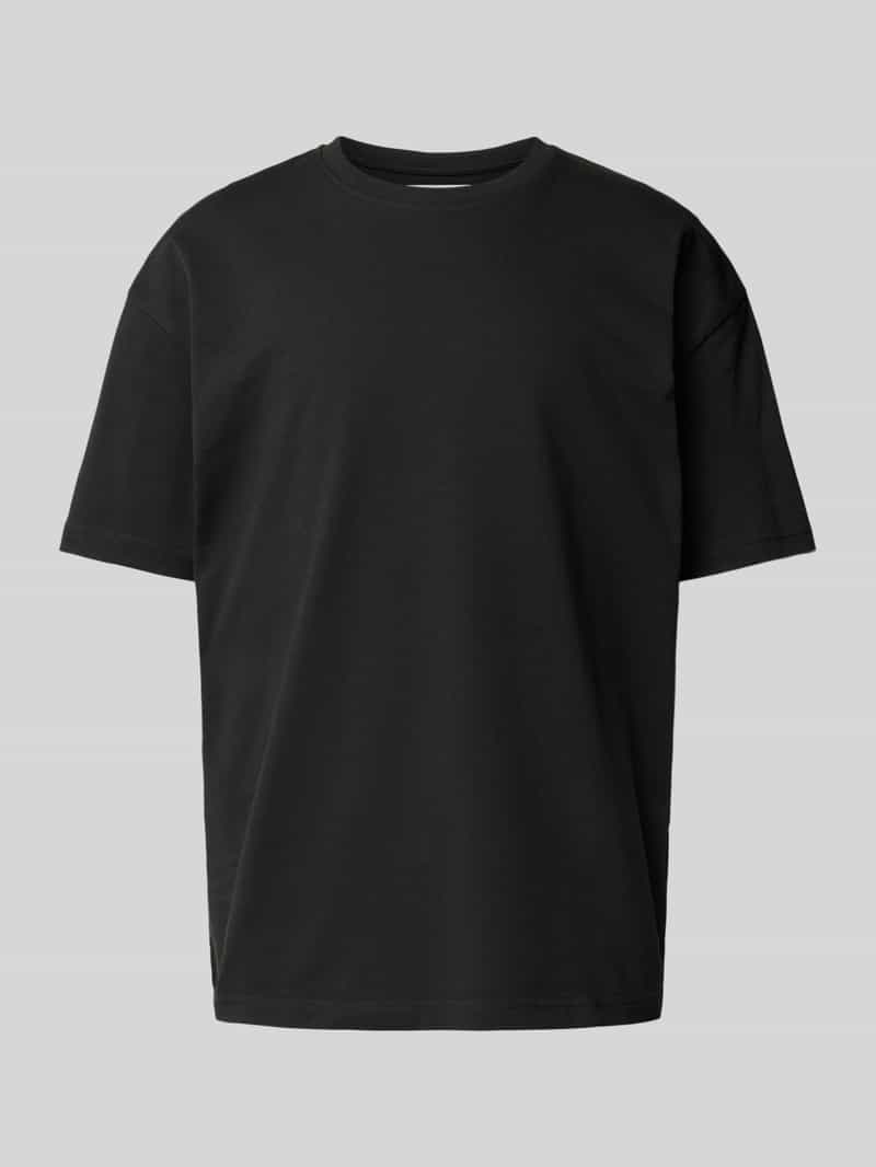 Samsøe T-shirt met geribde ronde hals model 'HUDSON'