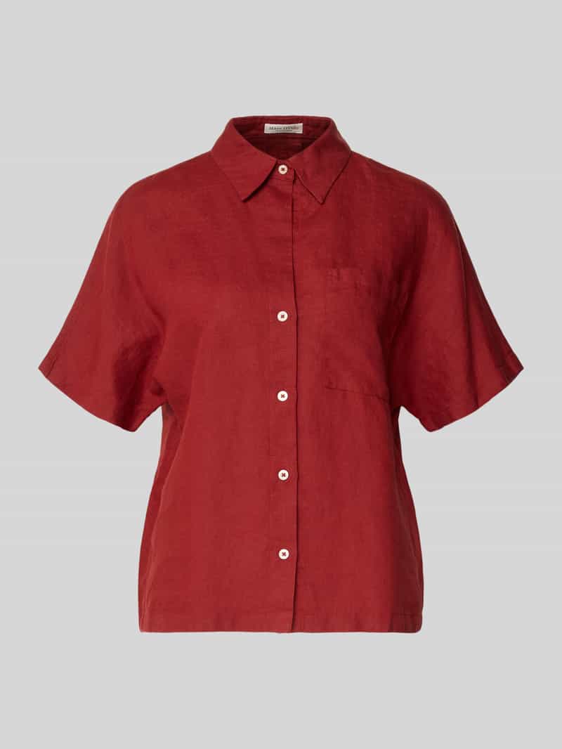 relaxed fit blouse van puur linnen