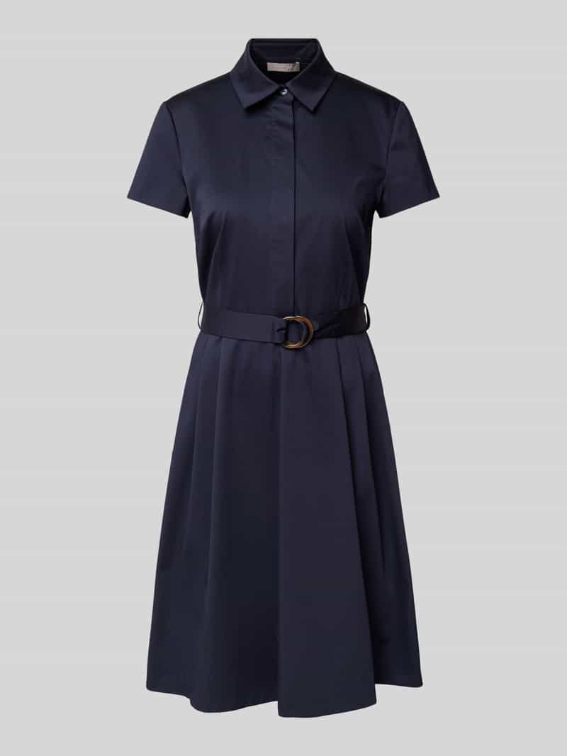 Christian Berg Woman Selection Knielange jurk met tailleriem