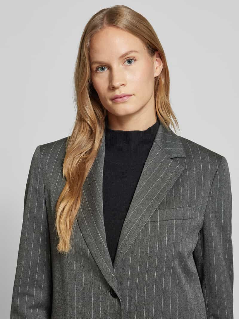 Liu Jo White Regular fit lange blazer met viscose