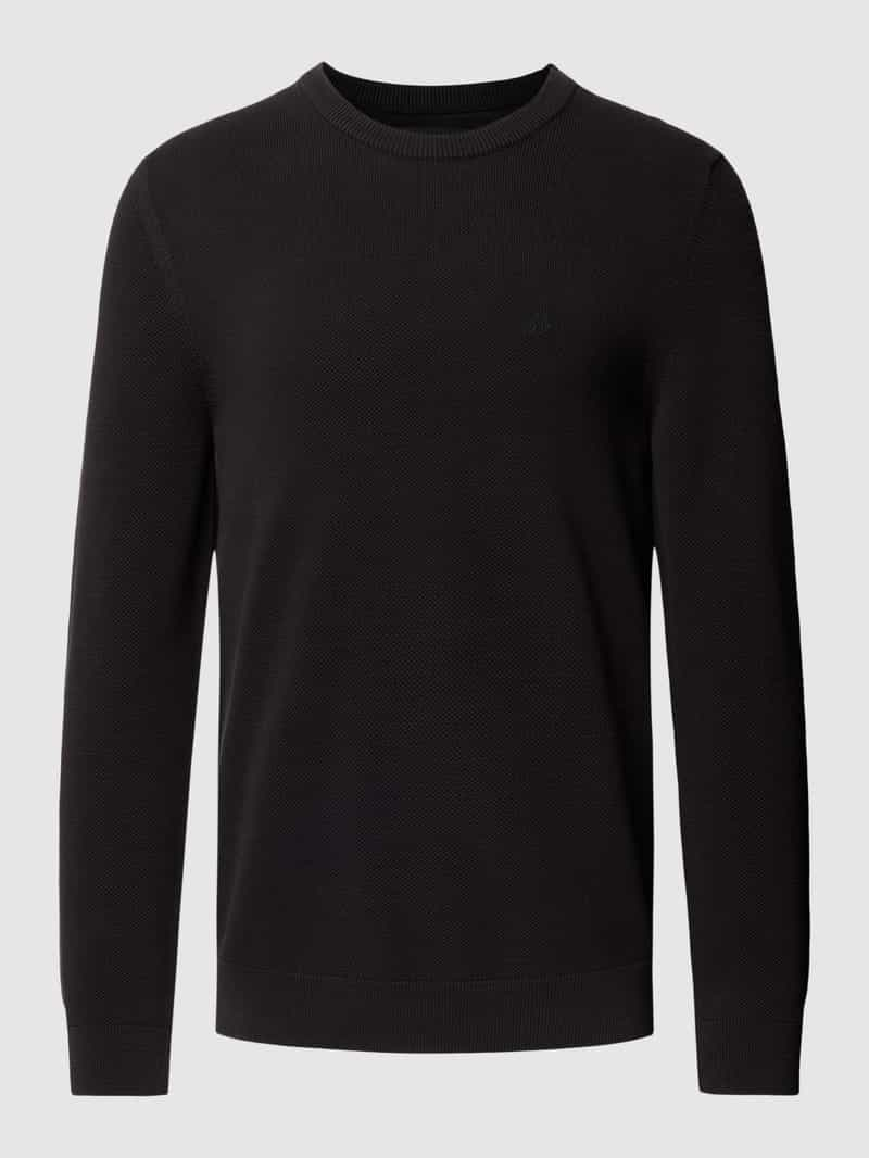 MARC O POLO Gebreide pullover met labelstitching