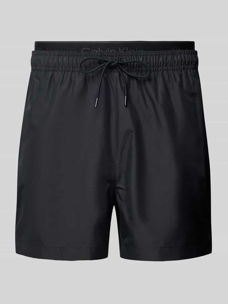 Regular fit zwembroek in dubbele-laagjeslook