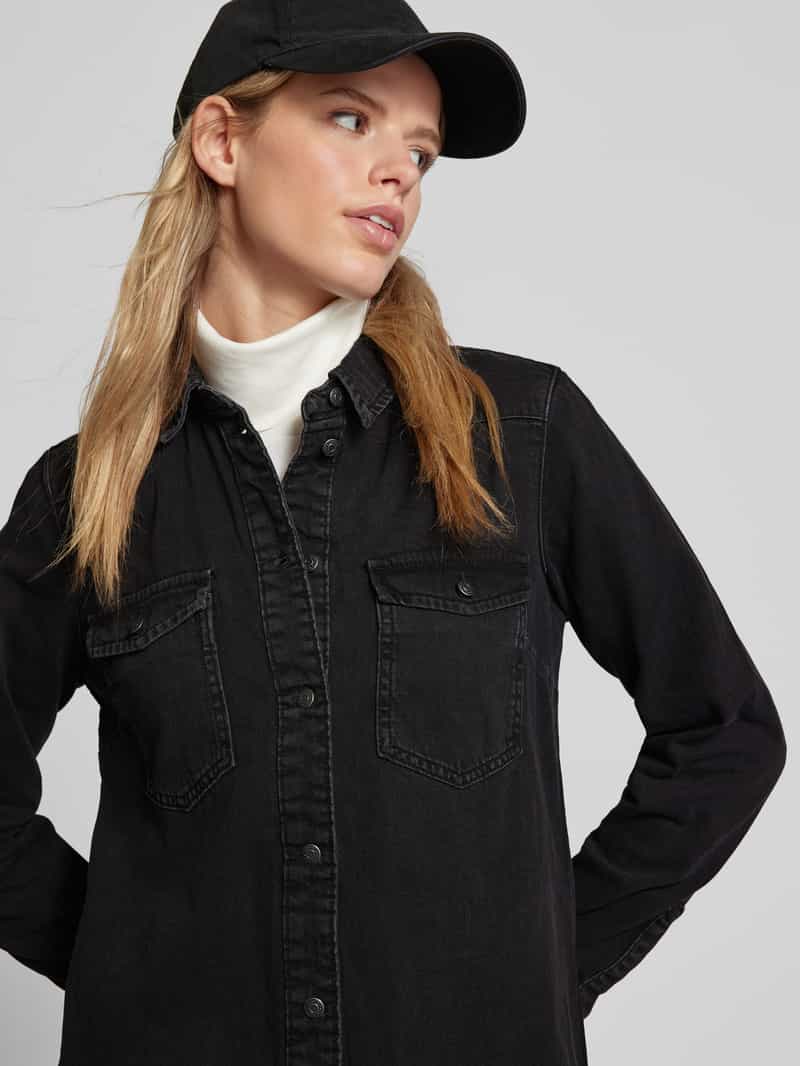Noisy May Jeansjurk met platte kraag model 'NEW'