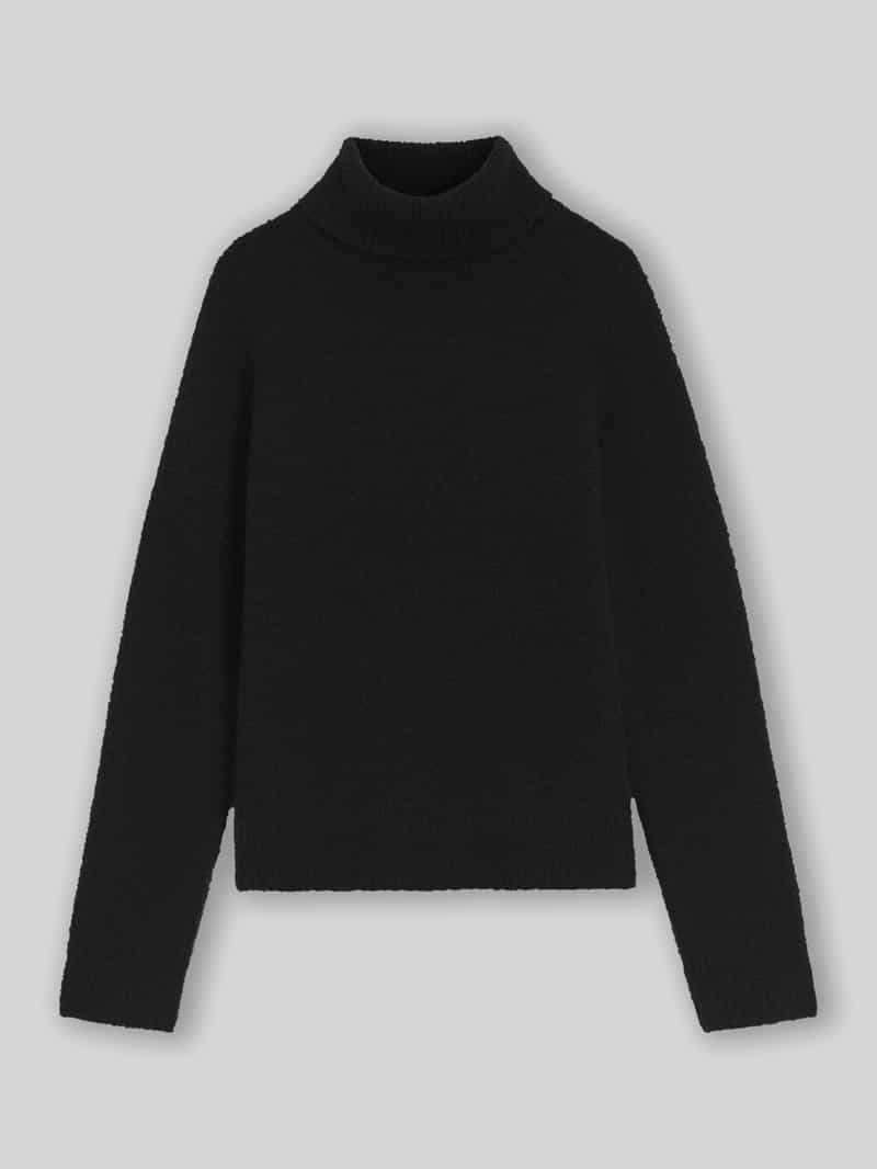Boss Regular fit col van mix van wol en kasjmier met col
