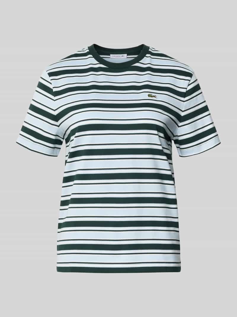 Lacoste Regular Fit T-Shirt aus reiner Baumwolle in Dunkelgruen, Größe 42 210040042