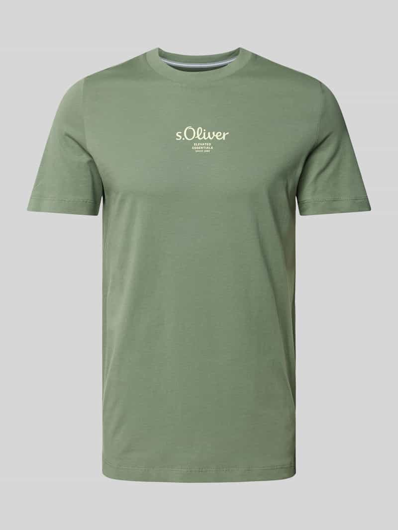 S.Oliver RED LABEL T-shirt met labelprint