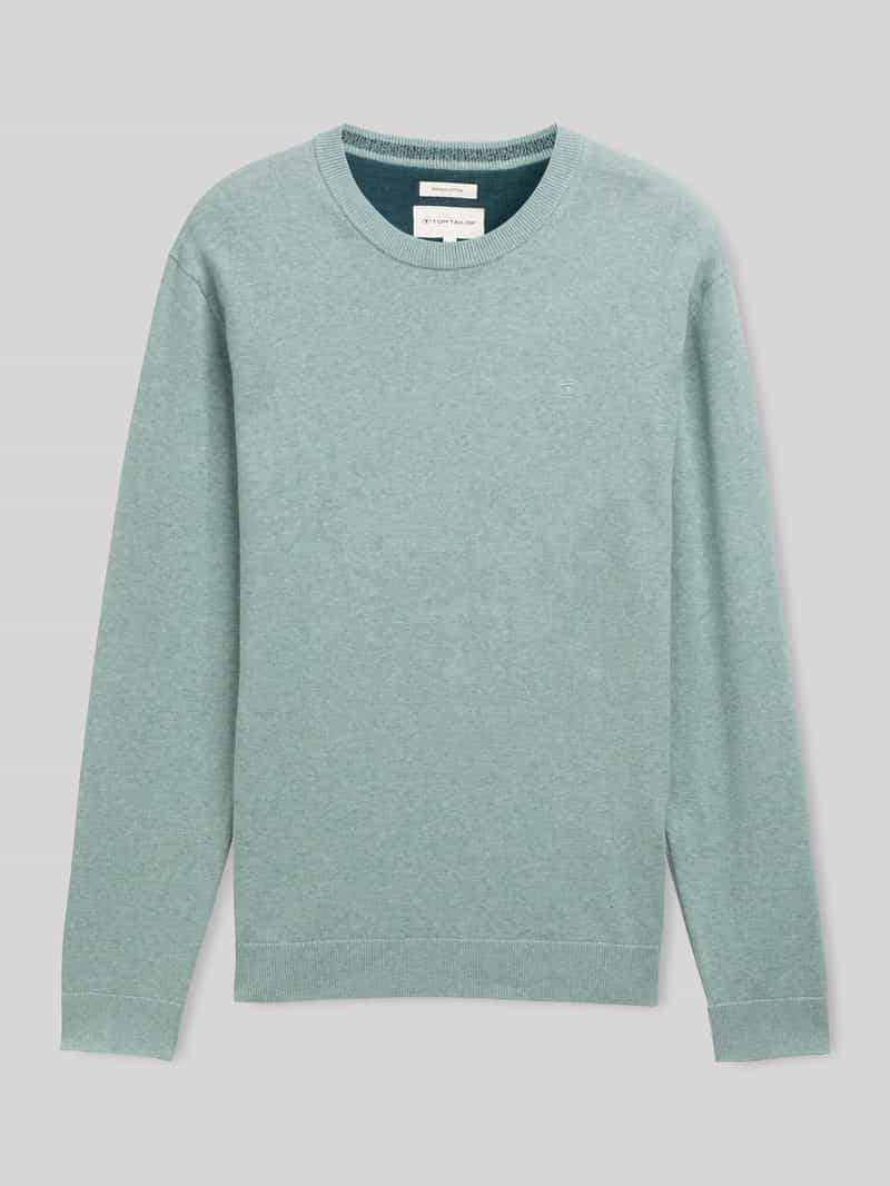 Tom Tailor Regular fit gebreide pullover van zuiver katoen