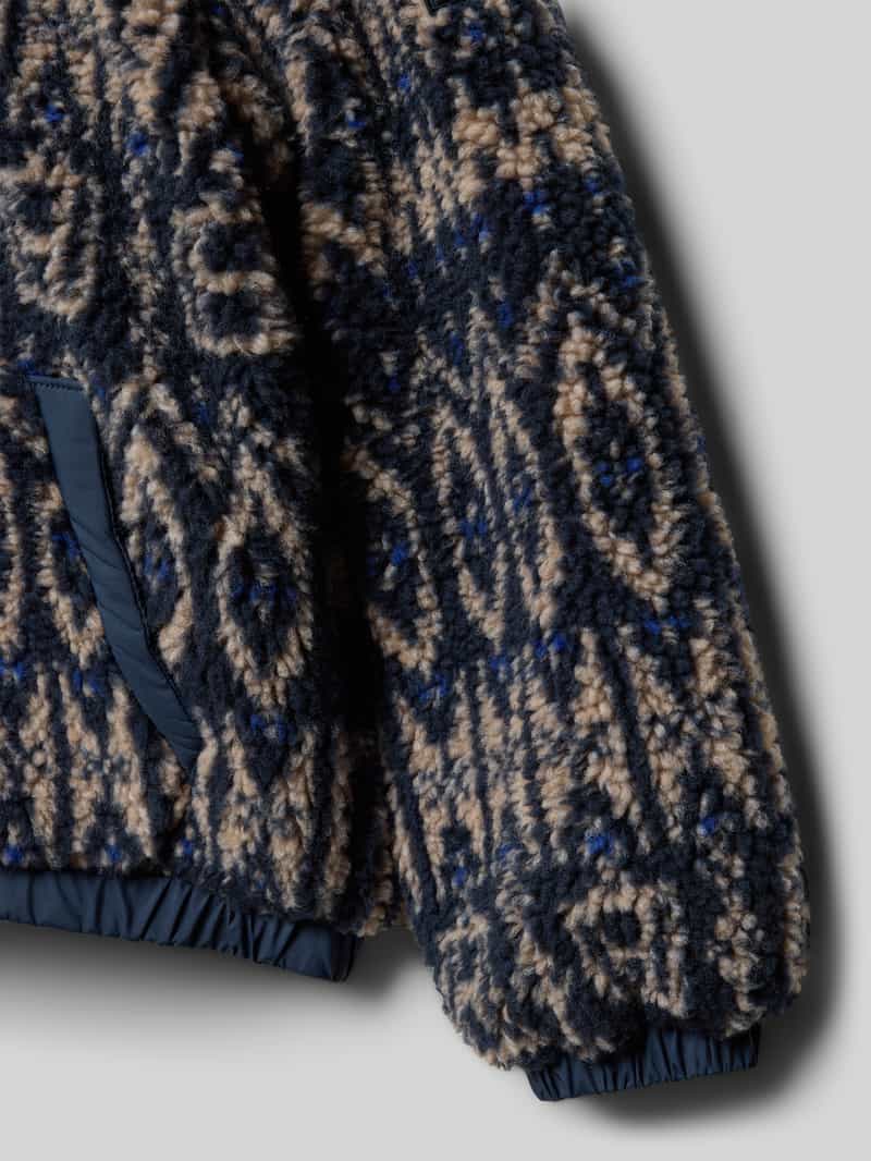 Tommy Hilfiger Teens Regular fit jack van teddybont met afneembare capuchon