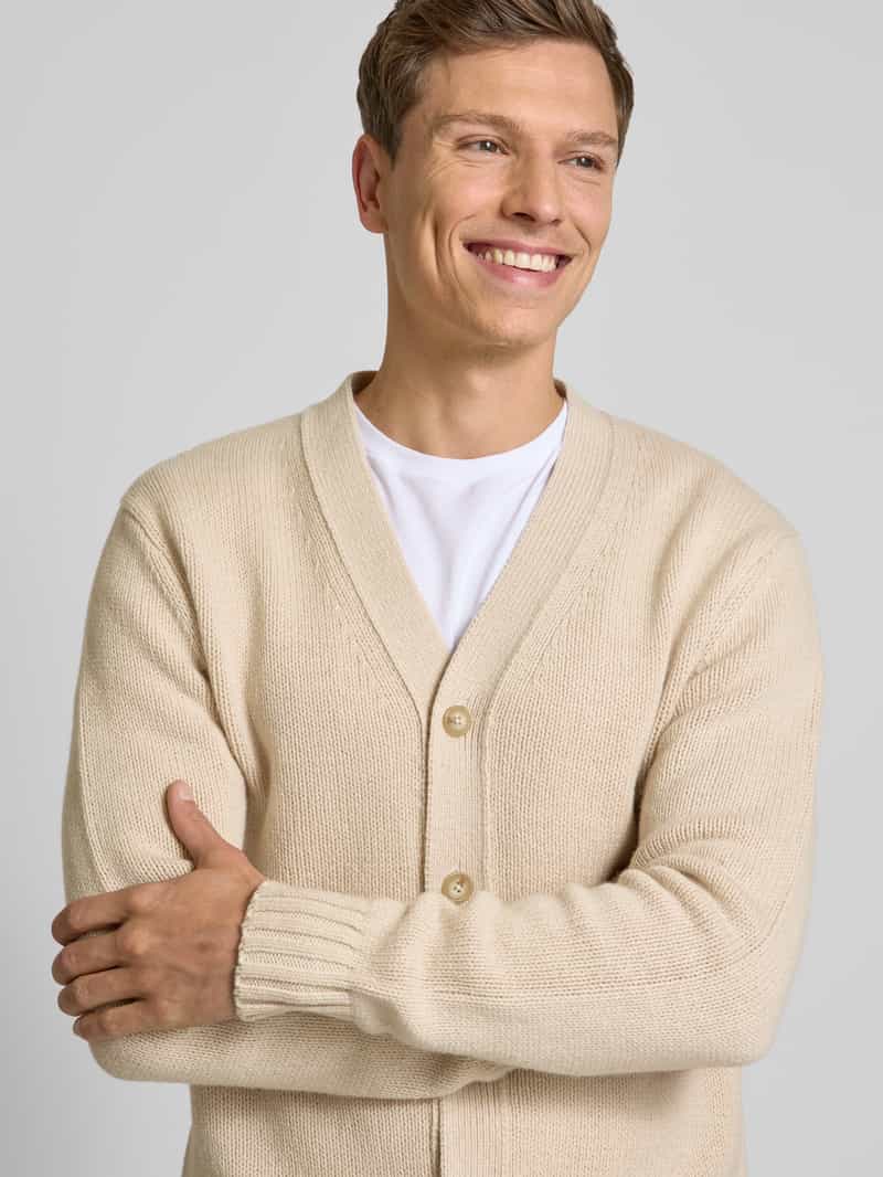 Selected Homme Wollen jack met V-hals model 'CODY'