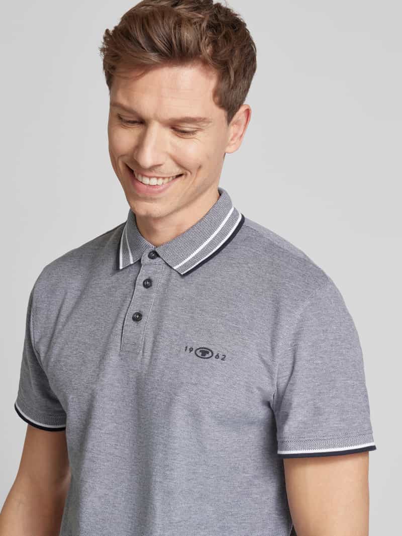 Tom Tailor Regular fit poloshirt met contraststrepen