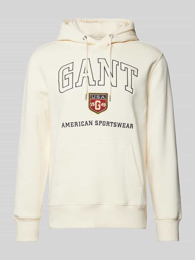 Gant Hoodie met labelprint