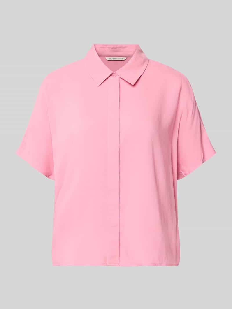 relaxed fit blouse met korte mouwen van viscose