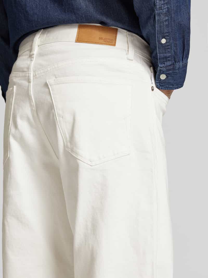 Selected Homme Loose fit jeans van biologische katoenmix in 5-pocketmodel
