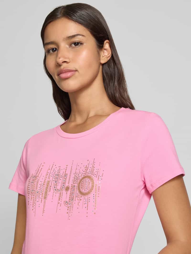 Liu Jo White T-shirt met siersteentjes