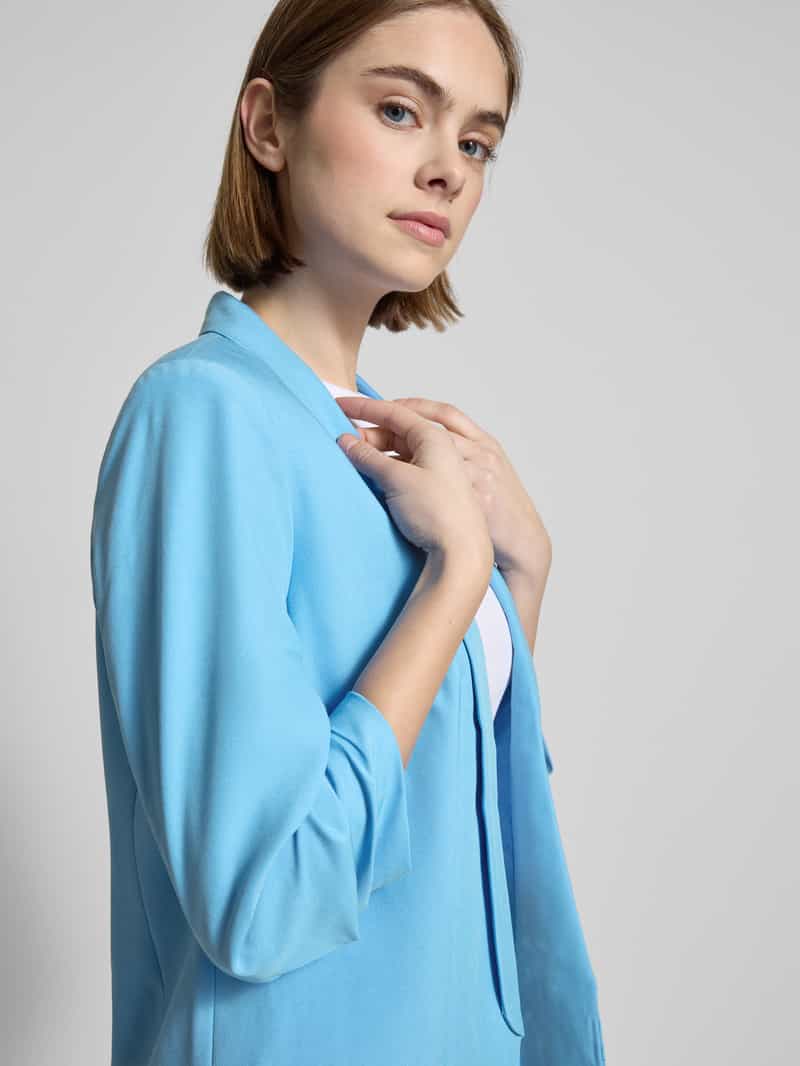 Pieces Comfort fit lange blazer van viscosemix model 'BOSELLA'