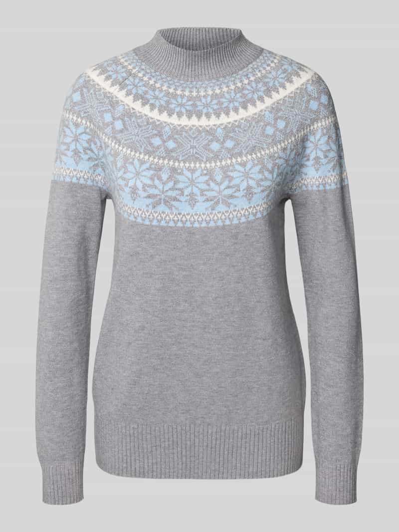 Christian Berg Woman Gebreide pullover met opstaande kraag